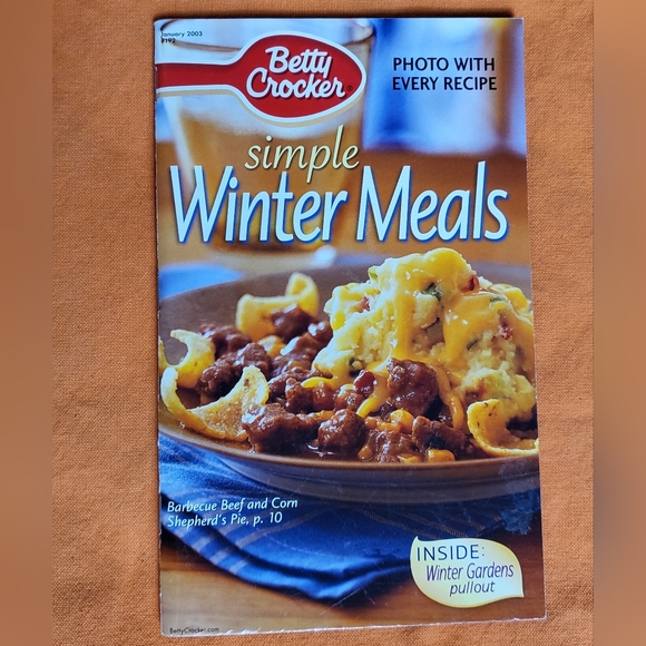 Betty Crocker's Simple Winter Meals cookbook paperback vintage GUC - Picture 1 of 3